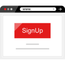 computer,seo and web,laptop,browser,internet,sign up ok 